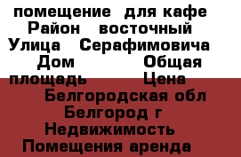 помещение  для кафе › Район ­ восточный › Улица ­ Серафимовича  › Дом ­  59/1 › Общая площадь ­ 100 › Цена ­ 33 000 - Белгородская обл., Белгород г. Недвижимость » Помещения аренда   